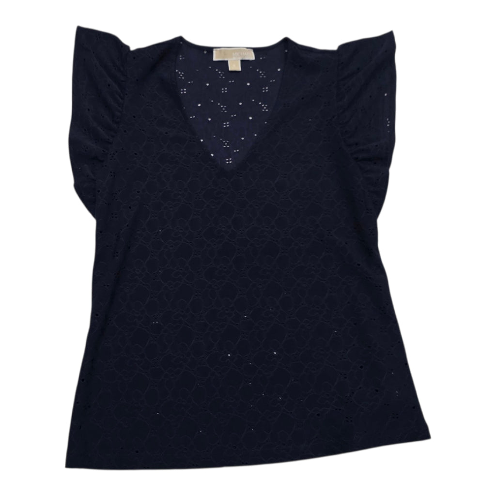 Blusa De Encaje Michael Kors Chica Color Azul Marino