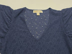 Blusa De Encaje Michael Kors Chica Color Azul Marino