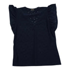 Blusa De Encaje Michael Kors Chica Color Azul Marino