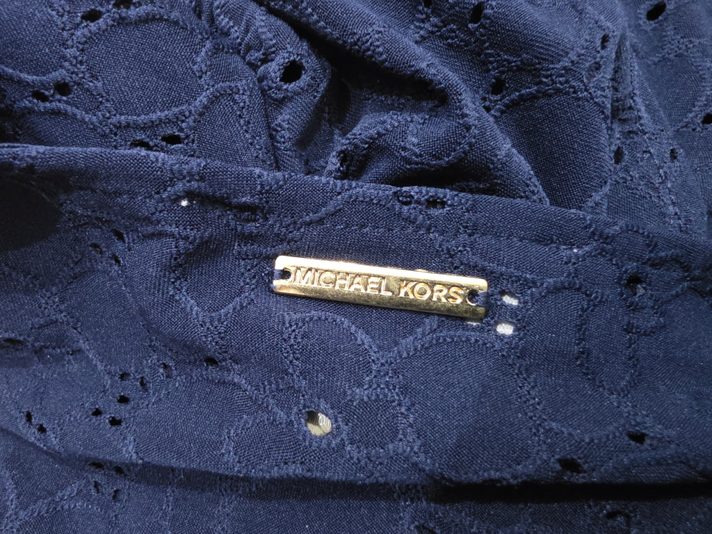 Blusa De Encaje Michael Kors Chica Color Azul Marino