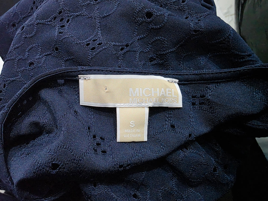 Blusa De Encaje Michael Kors Chica Color Azul Marino