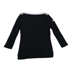 Playera Ralph Lauren Color Negro Manga Larga De Mujer