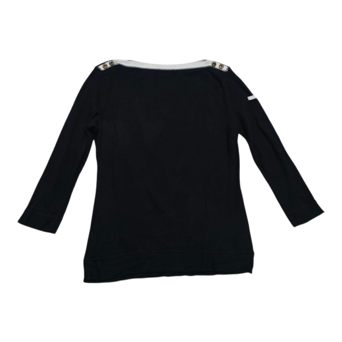 Playera Ralph Lauren Color Negro Manga Larga De Mujer