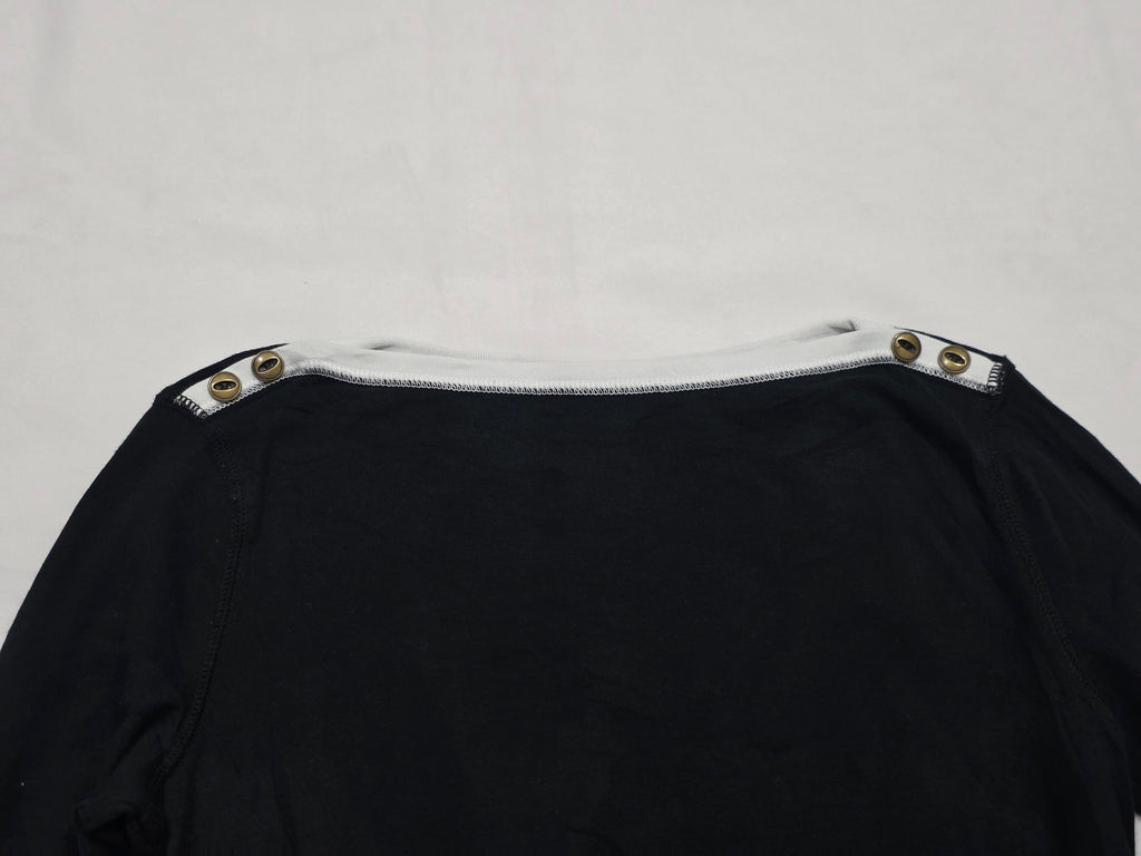 Playera Ralph Lauren Color Negro Manga Larga De Mujer