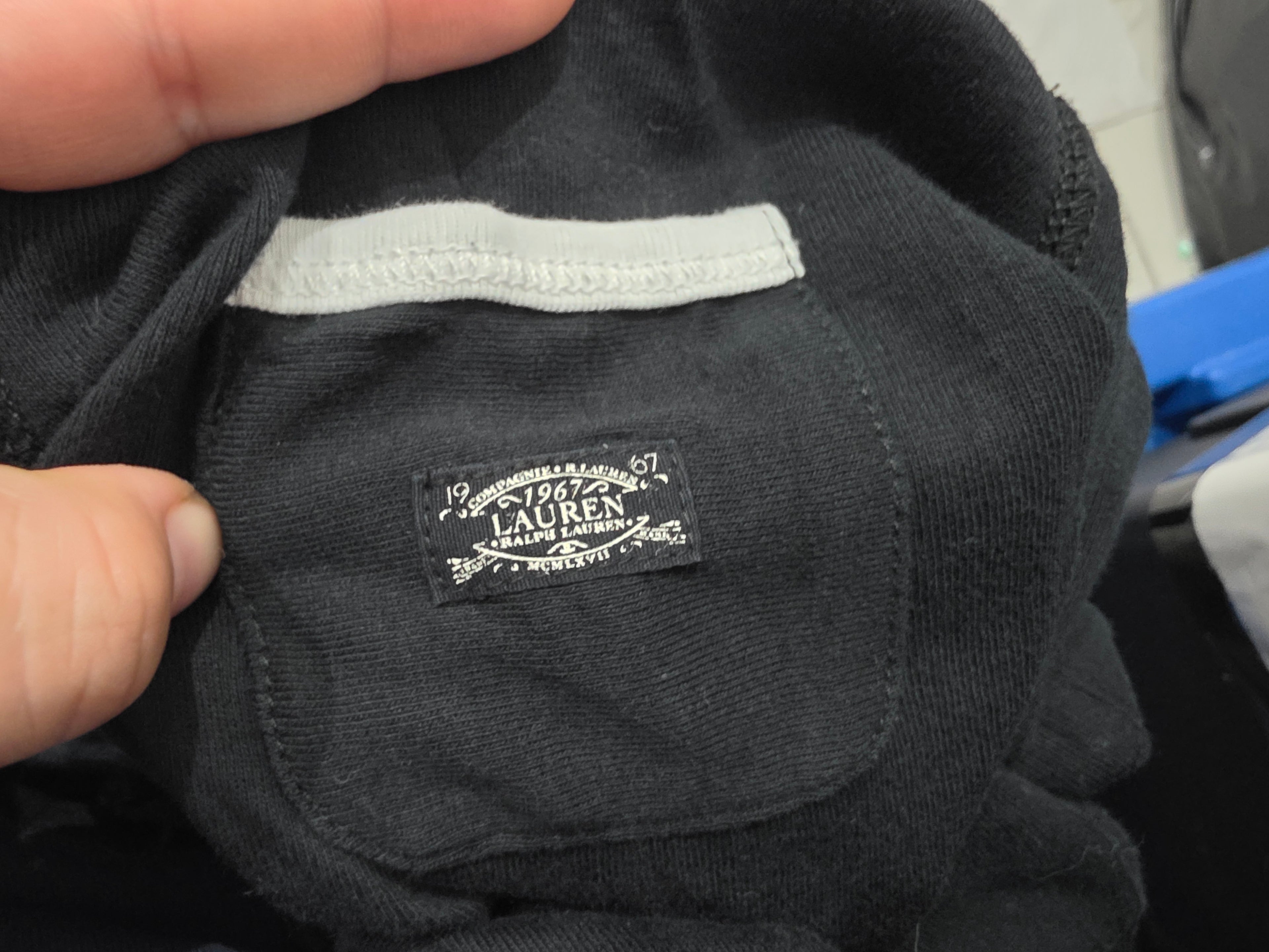 Playera Ralph Lauren Color Negro Manga Larga De Mujer