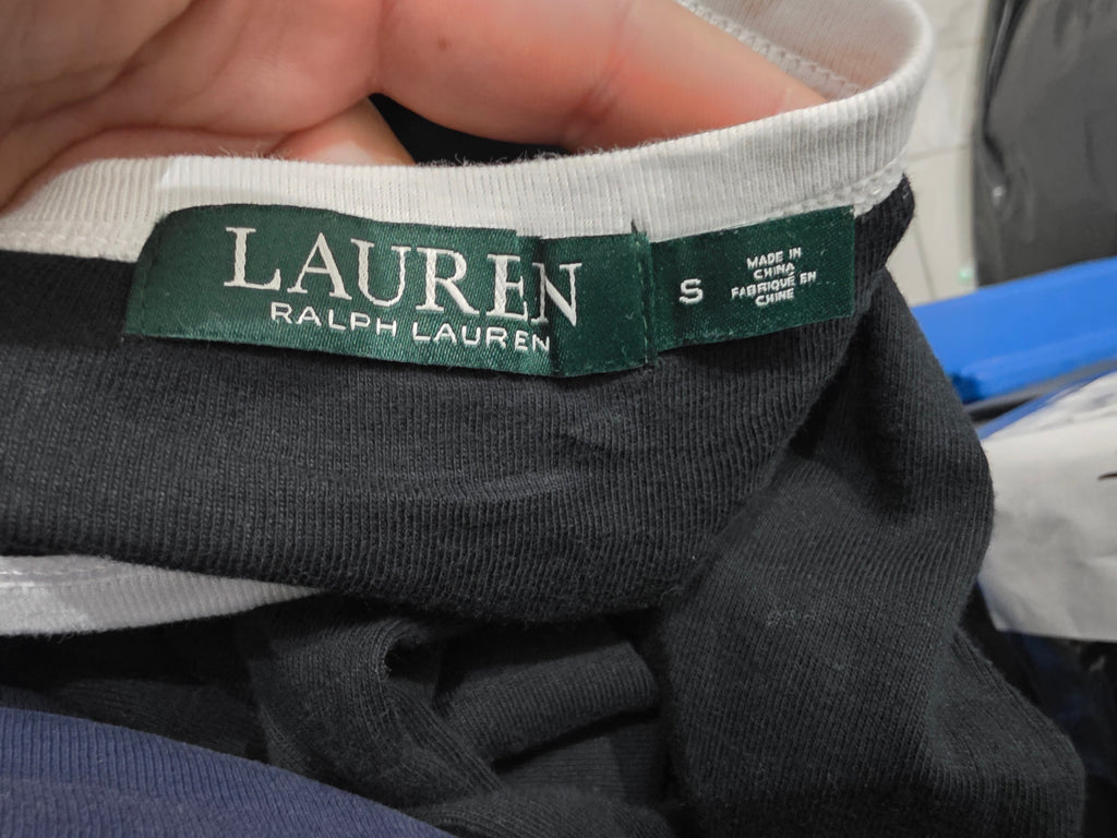 Playera Ralph Lauren Color Negro Manga Larga De Mujer