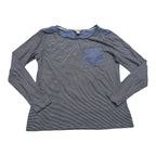 Playera Brooks Brothers Mujer Talla Chica Color Azul Rayada