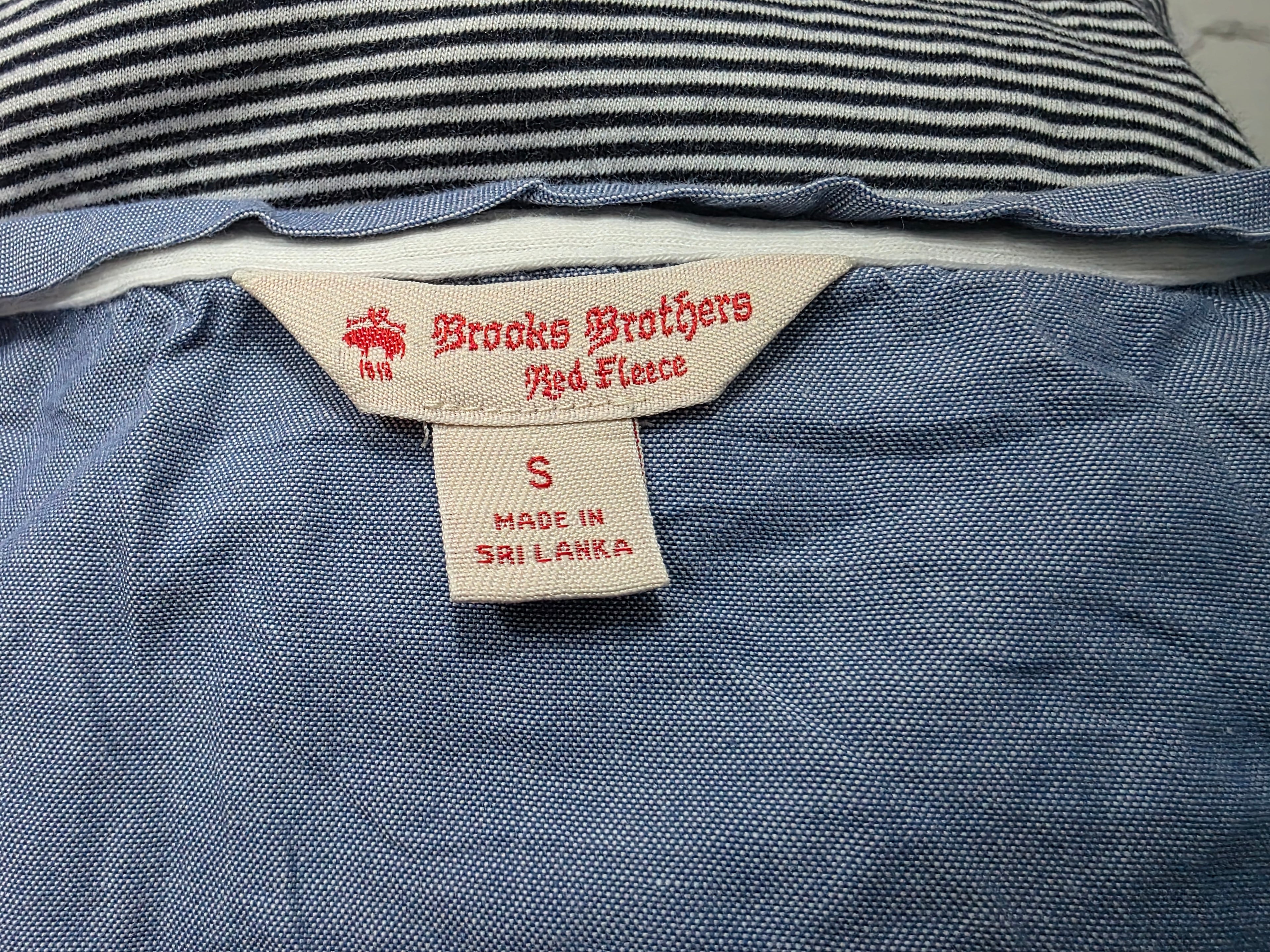 Playera Brooks Brothers Mujer Talla Chica Color Azul Rayada