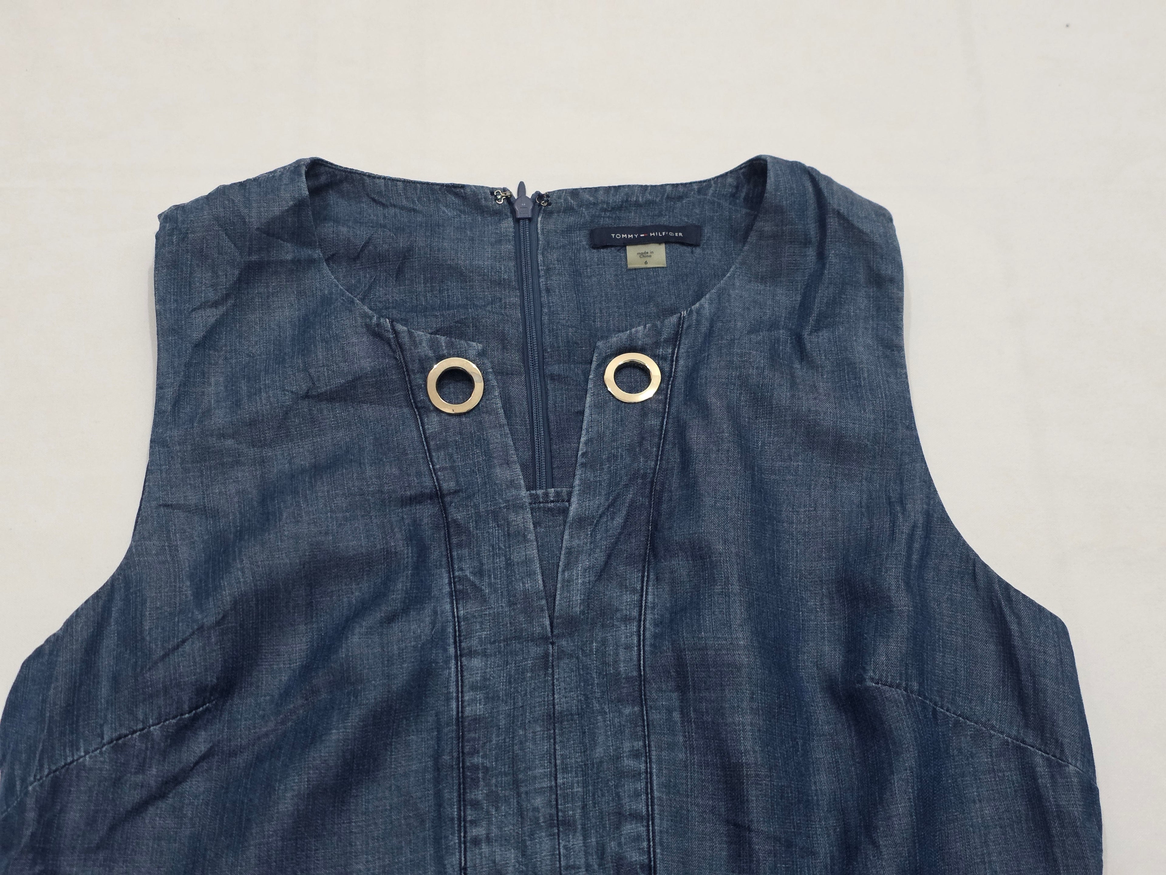 Vestido Tommy Hilfiger De Mujer Talla Chica De Mezclilla