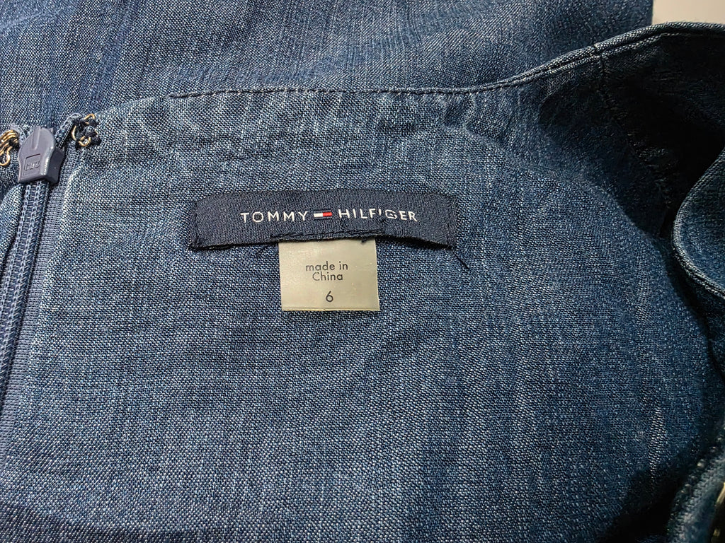 Vestido Tommy Hilfiger De Mujer Talla Chica De Mezclilla