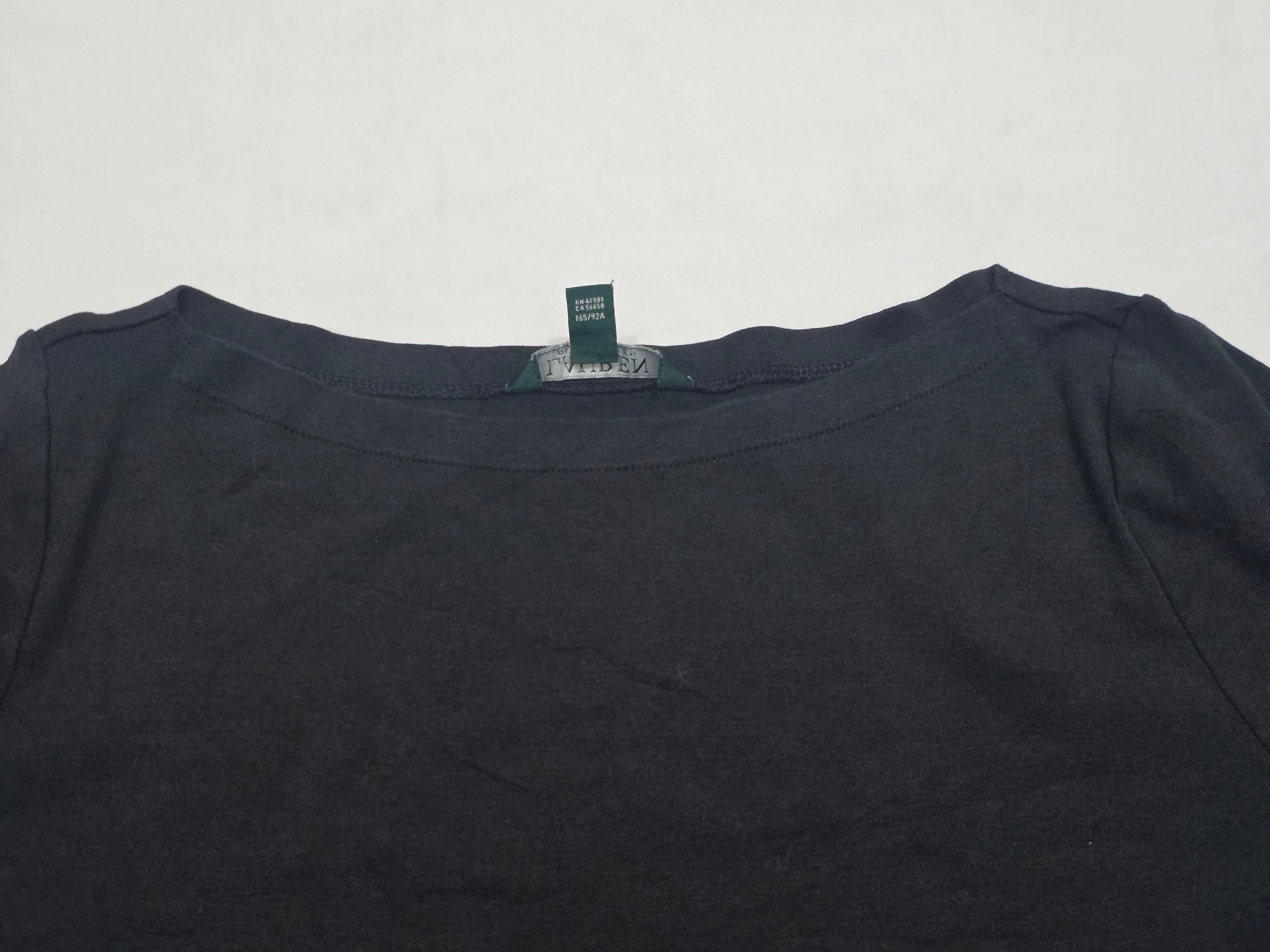 Playera Ralph Lauren Mujer Mediana Color Negro Manga Corta