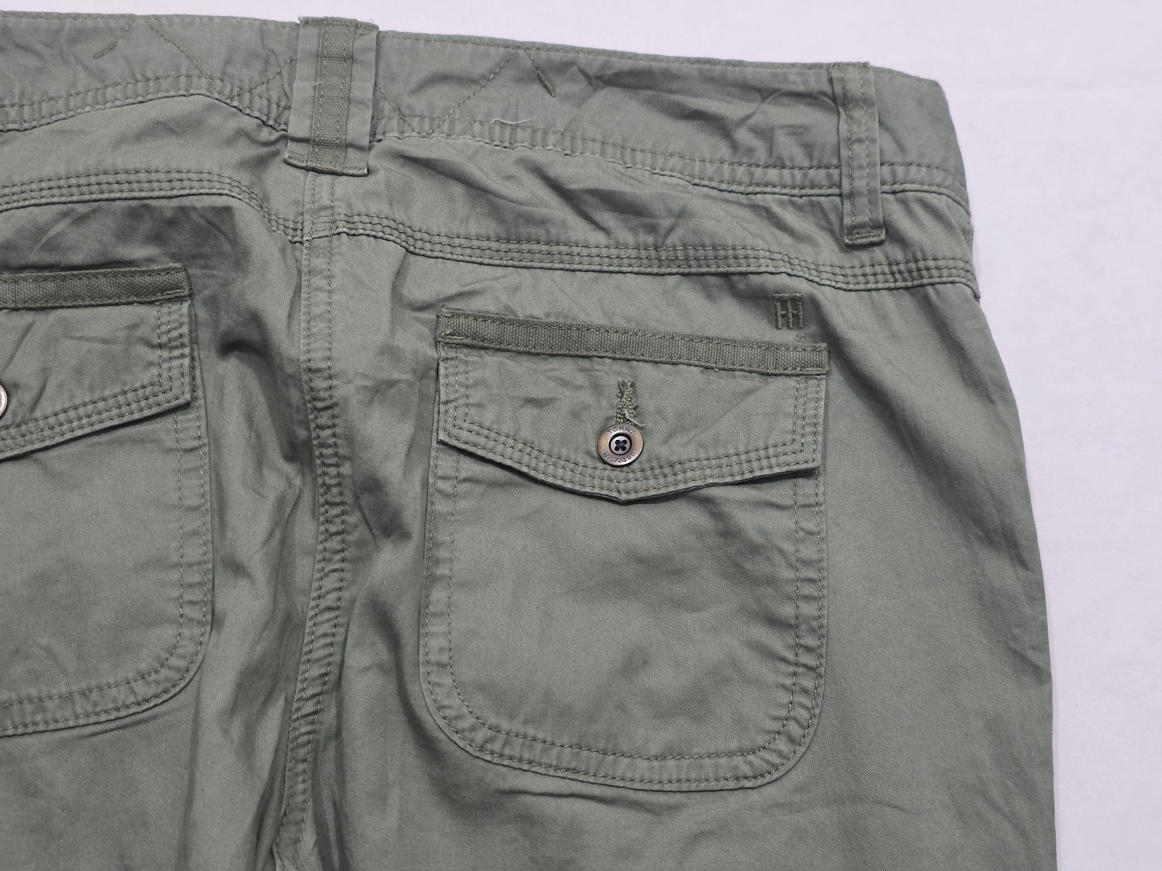 Pantalon Cargo Tommy Hilfiger De Mujer Talla 10 Color Verde