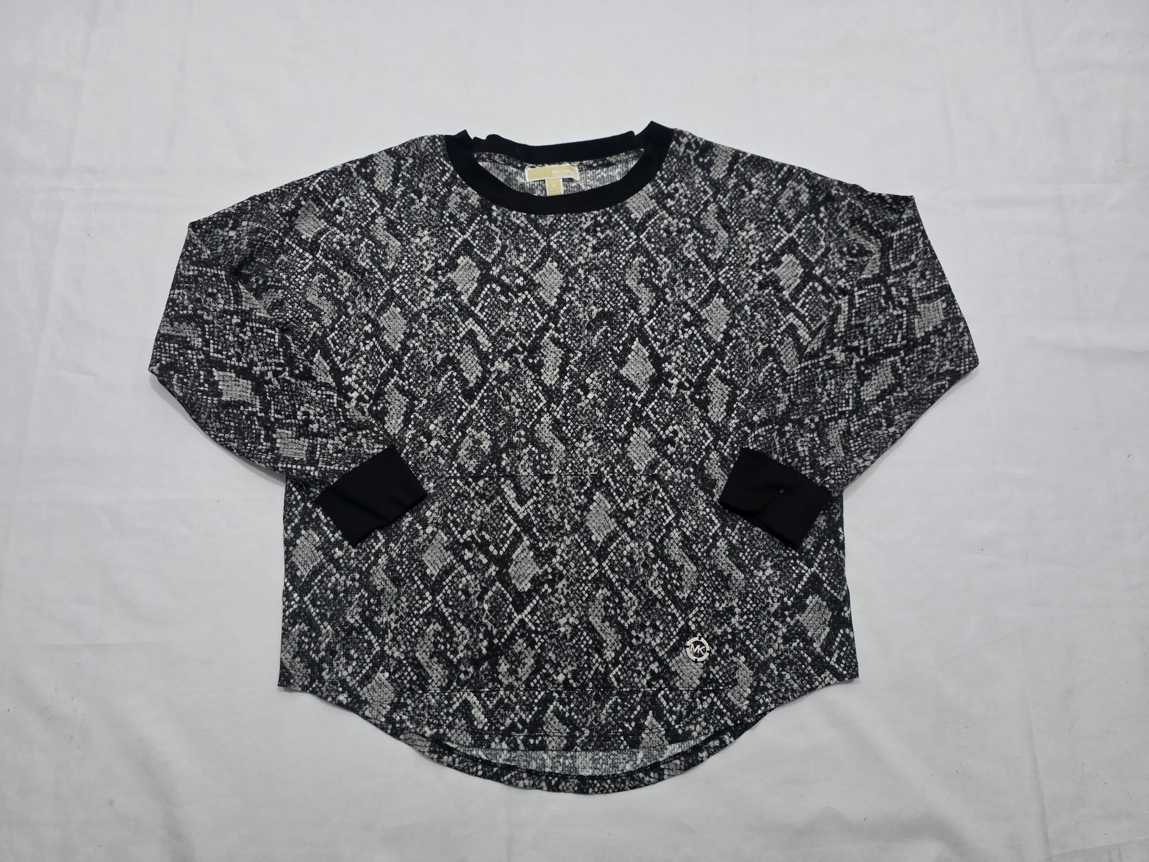 Blusa Michael Kors De Mujer Animal Print Color Gris