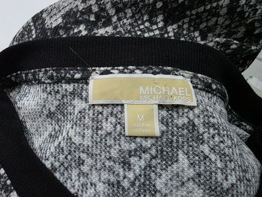 Blusa Michael Kors De Mujer Animal Print Color Gris