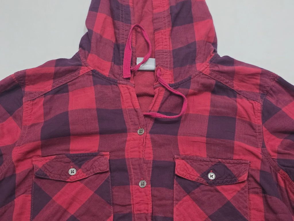 Camisa Con Gorro Columbia Color Rojo De Mujer Mediana