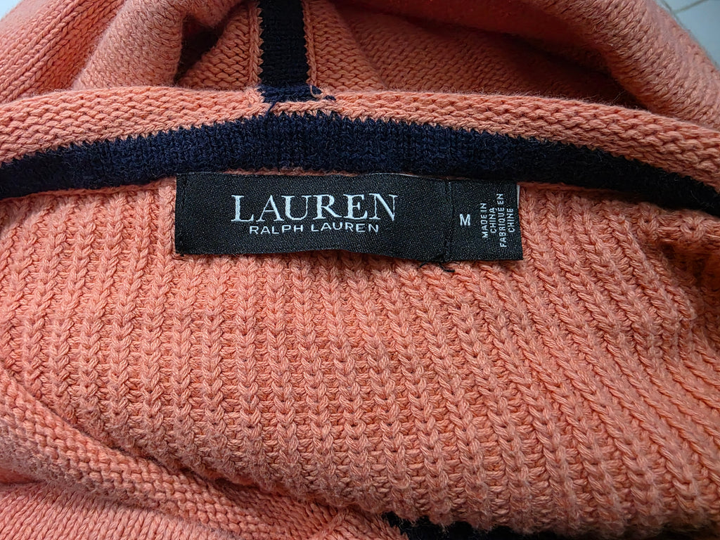 Sueter Con Gorro Ralph Lauren De Mujer Color Naranja Mediana