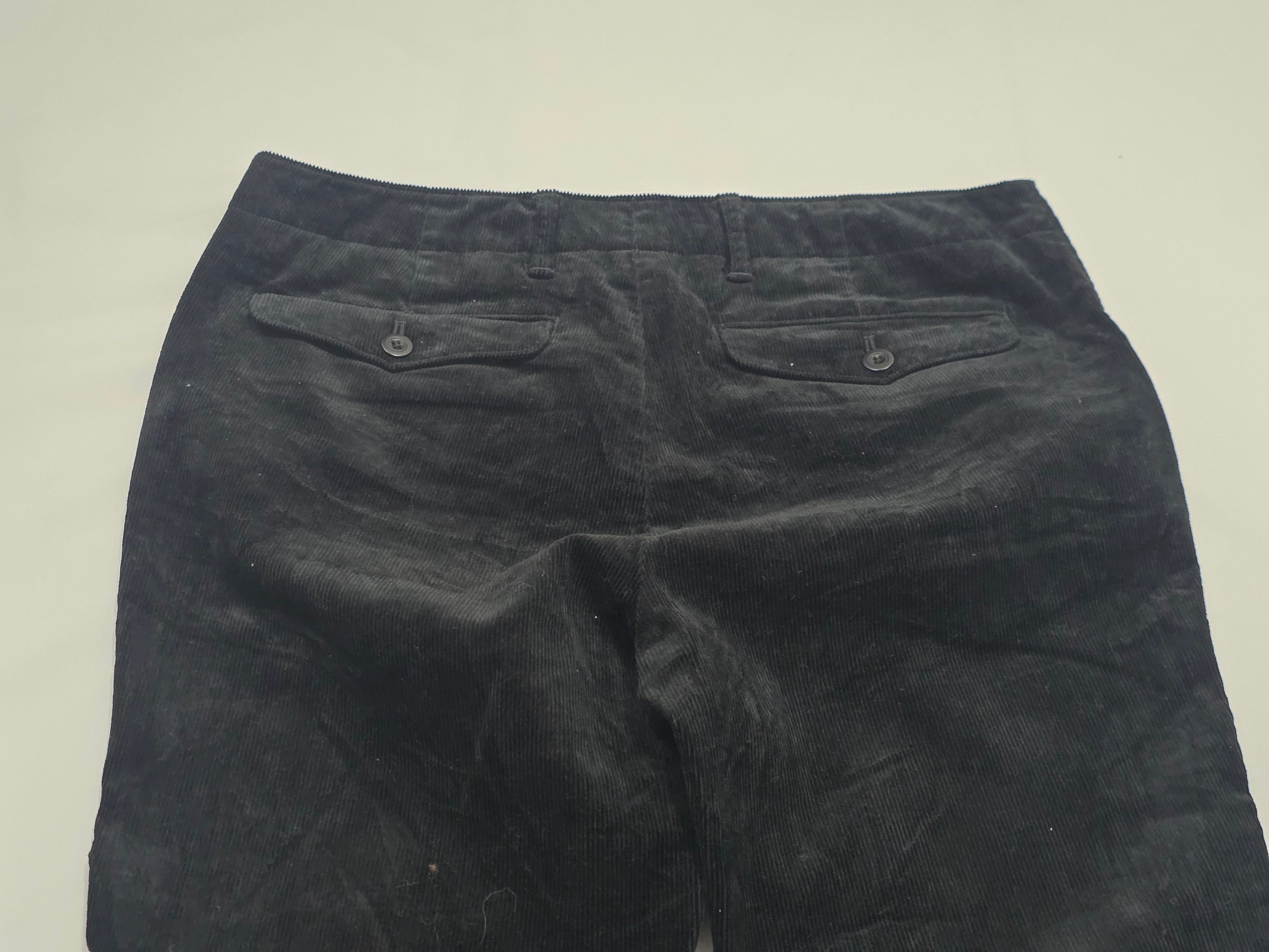 Pantalon De Equitación Ralph Lauren Sport Pana Color Negro