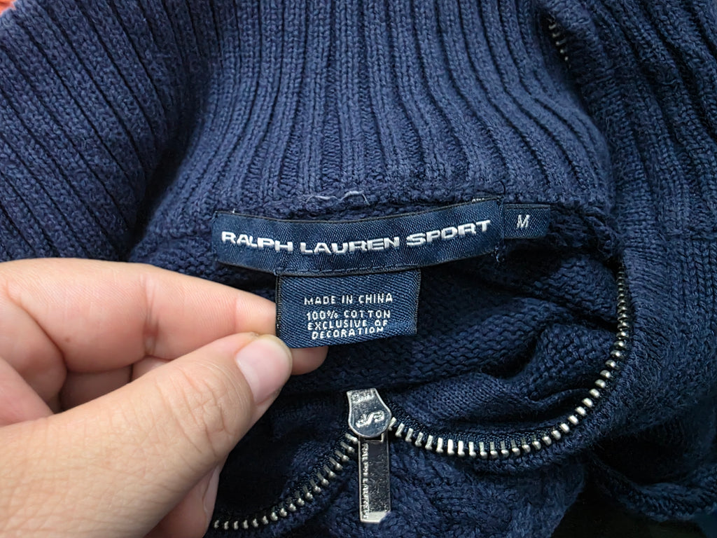 Sueter Ralph Lauren Sport De Mujer Azul Marino Poni Rojo