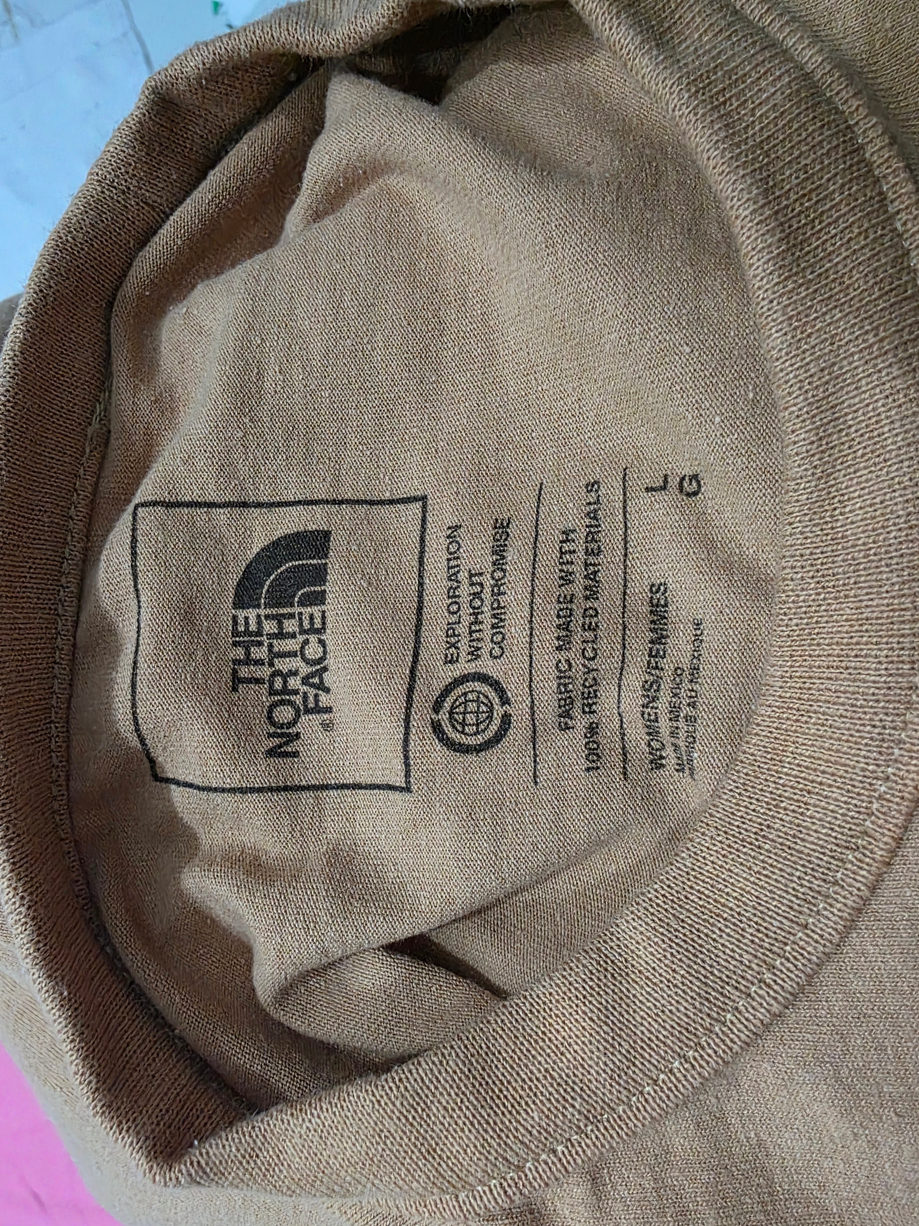 Playera Corta The North Face Color Cafe Mujer Talla Grande