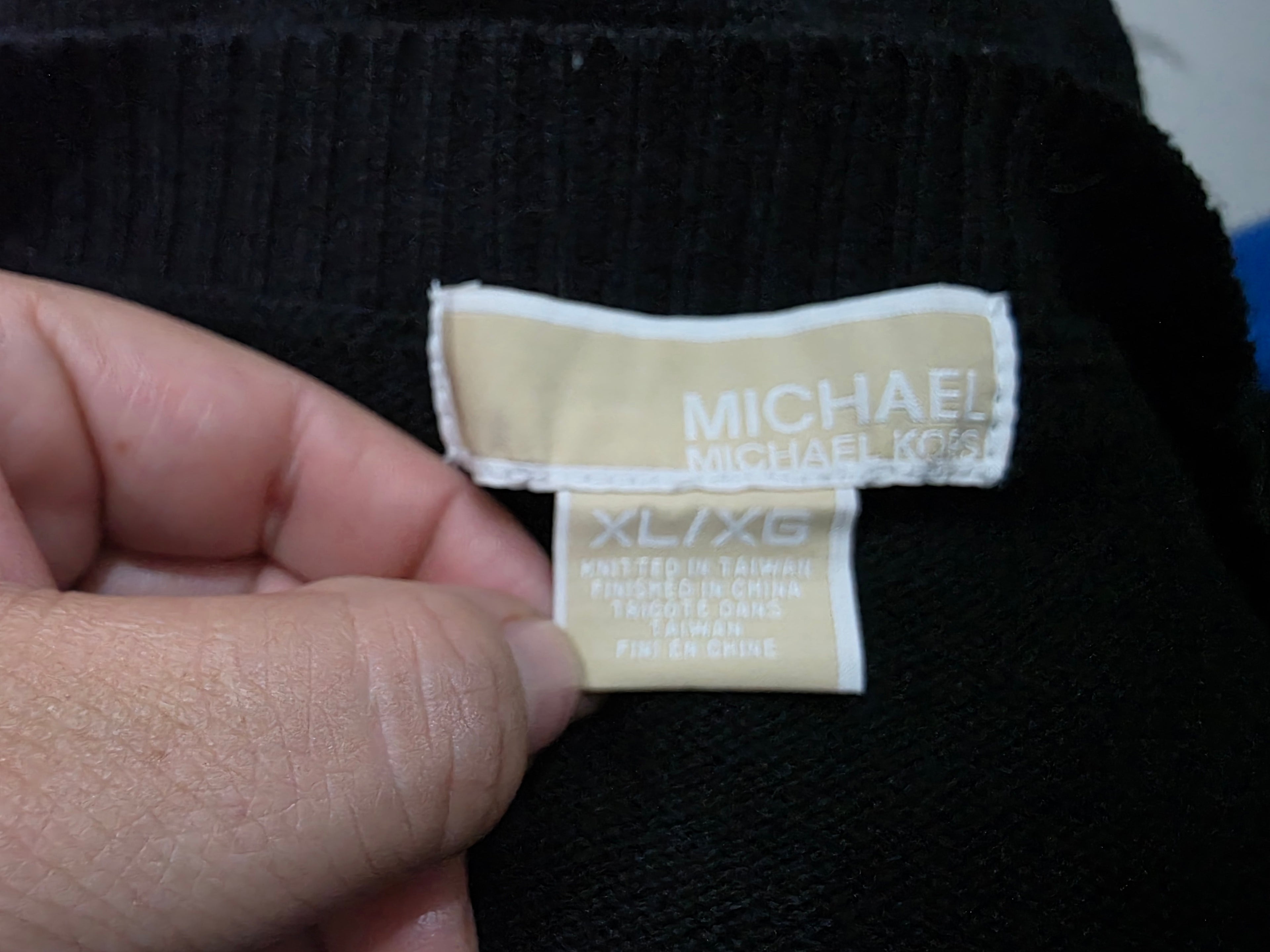 Sueter Manga Corta Michael Kors Color Negro Extra Grande
