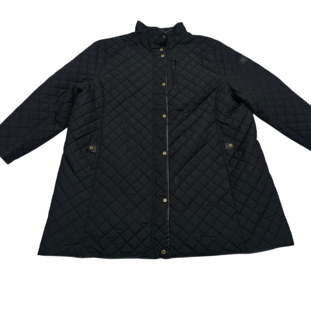 Chamarra Ralph Lauren Mujer Talla 3x Color Negro Con Botones