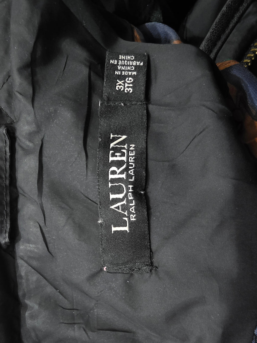 Chamarra Ralph Lauren Mujer Talla 3x Color Negro Con Botones