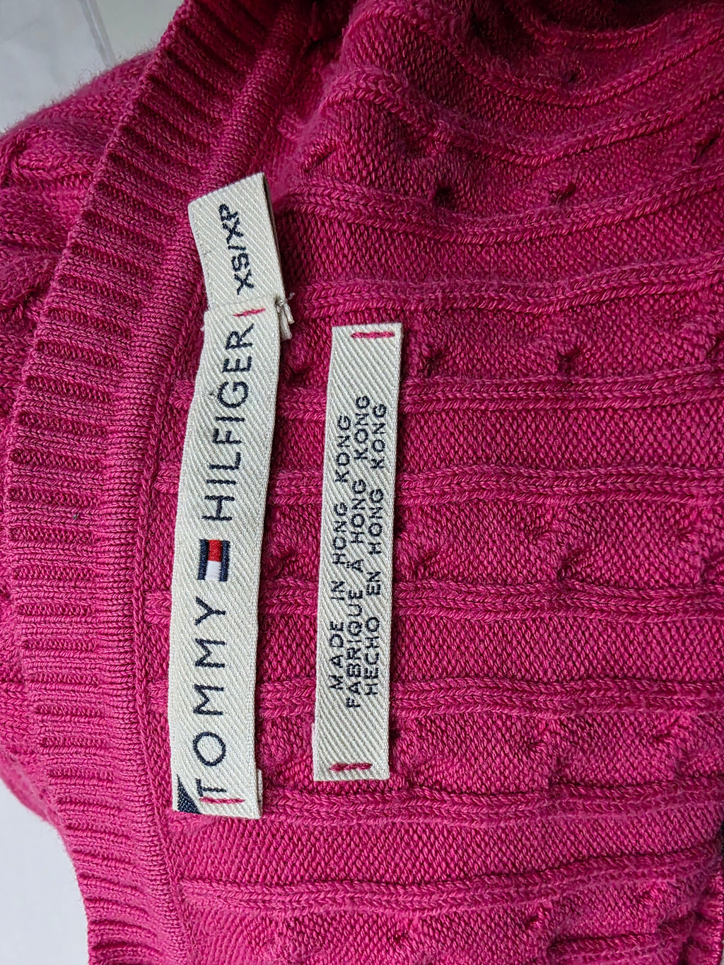 Sueter Tommy Hilfiger De Mujer Extra Chico Color Rosa