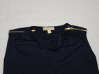 Blusa Tommy Hilfiger Mujer Extra Chica Escote Drapeado Azul
