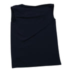 Blusa Tommy Hilfiger Mujer Extra Chica Escote Drapeado Azul