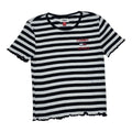 Playera Tommy Hilfiger Extra Chica Rayada Manga Corta