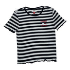 Playera Tommy Hilfiger Extra Chica Rayada Manga Corta