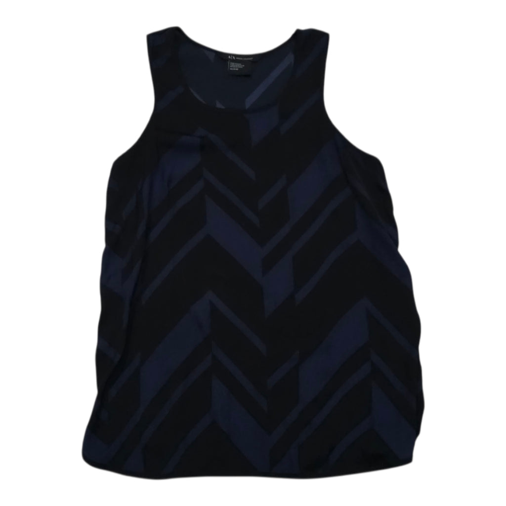 Blusa Armani Exchange Extra Chica Azul Con Figuras