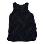 Blusa Armani Exchange Extra Chica Azul Con Figuras