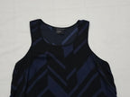 Blusa Armani Exchange Extra Chica Azul Con Figuras