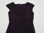 Vestido Ralph Lauren Talla 2 Mujer Morado Oscuro Manga Corta