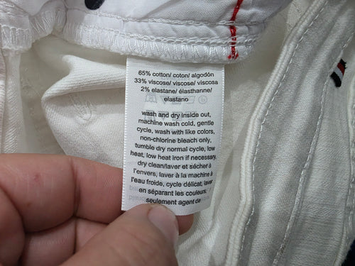 Bermuda De Mezclilla Tommy Hilfiger Mujer 2 Color Blanco