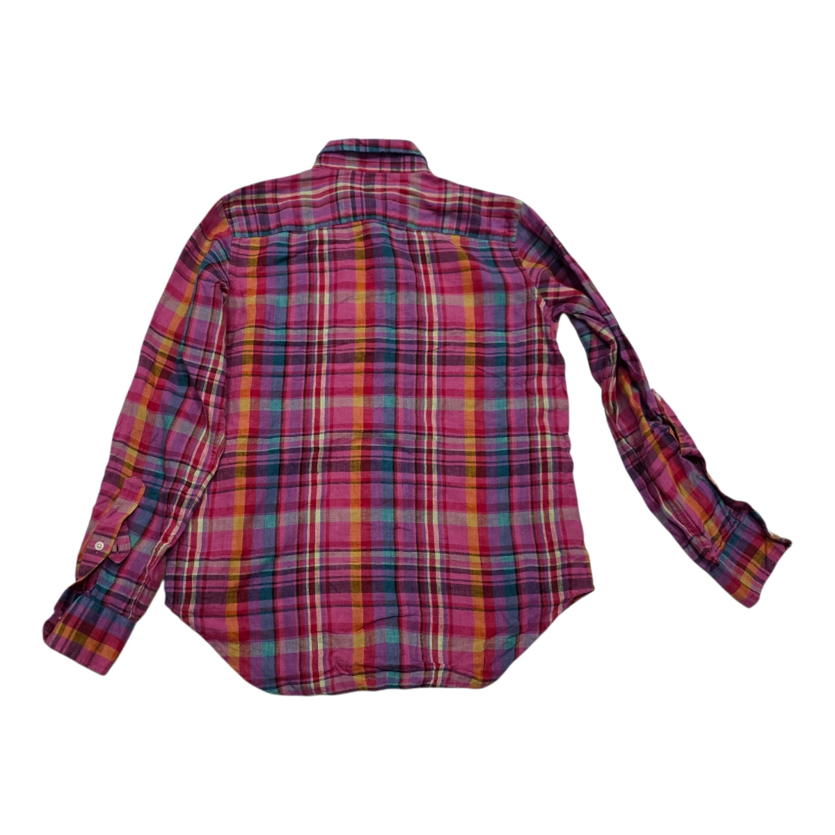 Camisa Ralph Lauren De Mujer Talla Chica De Lino Multicolor
