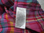 Camisa Ralph Lauren De Mujer Talla Chica De Lino Multicolor