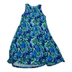 Vestido Ralph Lauren Talla 4 Azul Con Figuras