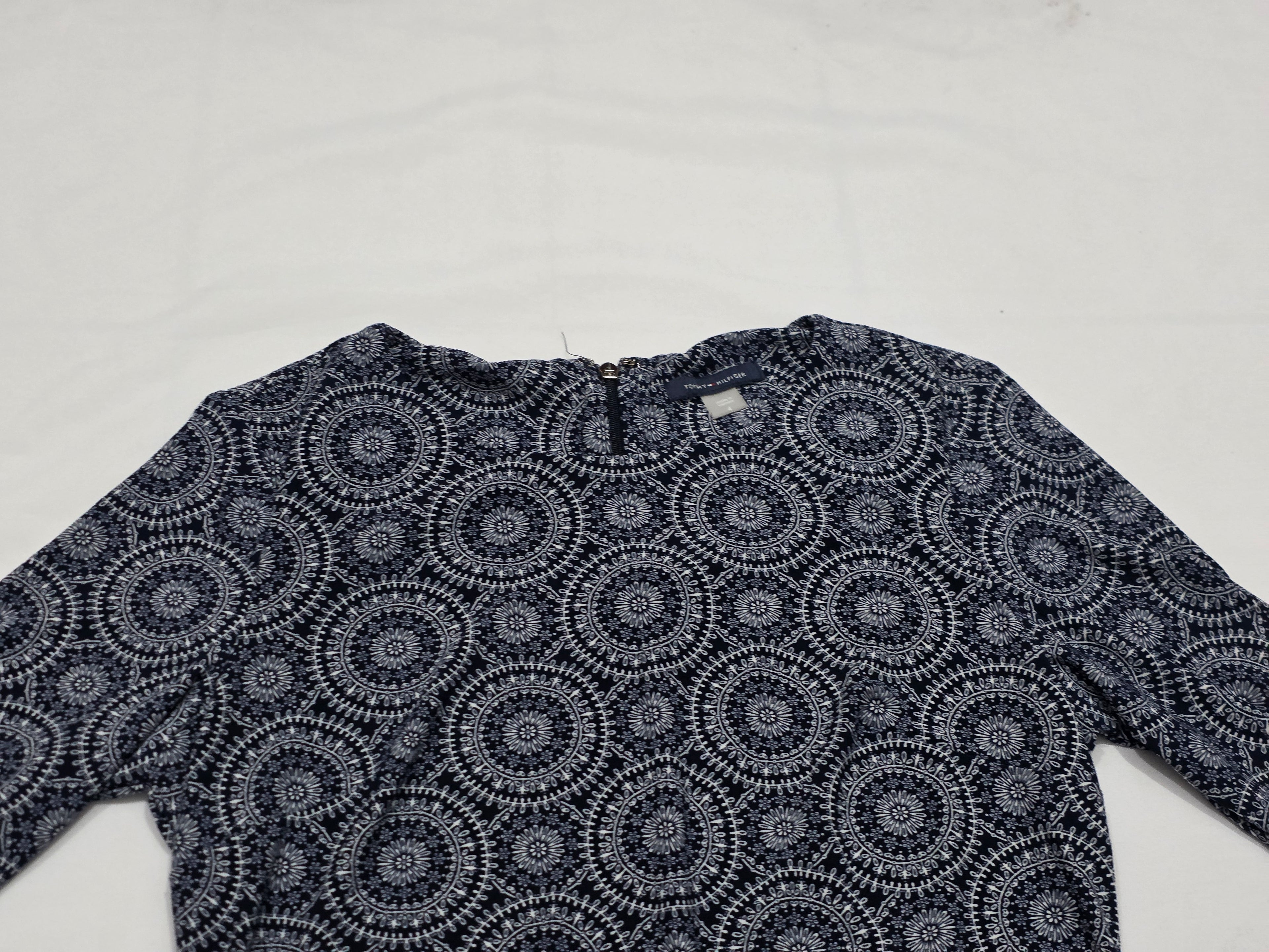 Vestido Tommy Hilfiger Mujer 4 Azul Marino Manga Amplia