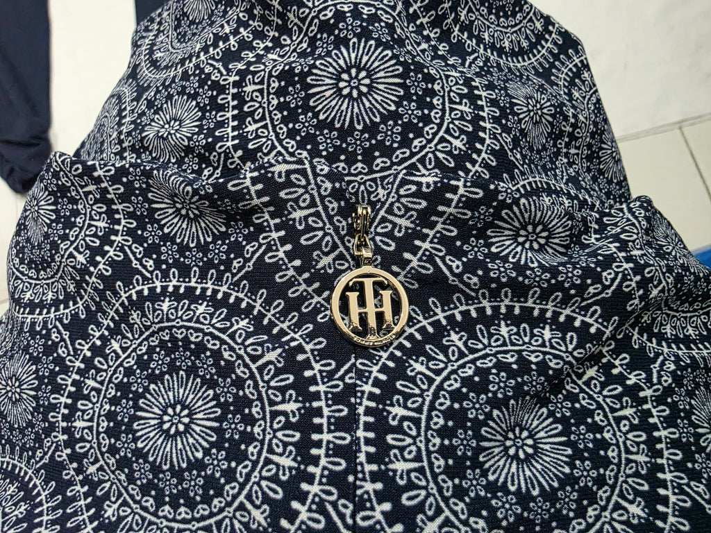 Vestido Tommy Hilfiger Mujer 4 Azul Marino Manga Amplia