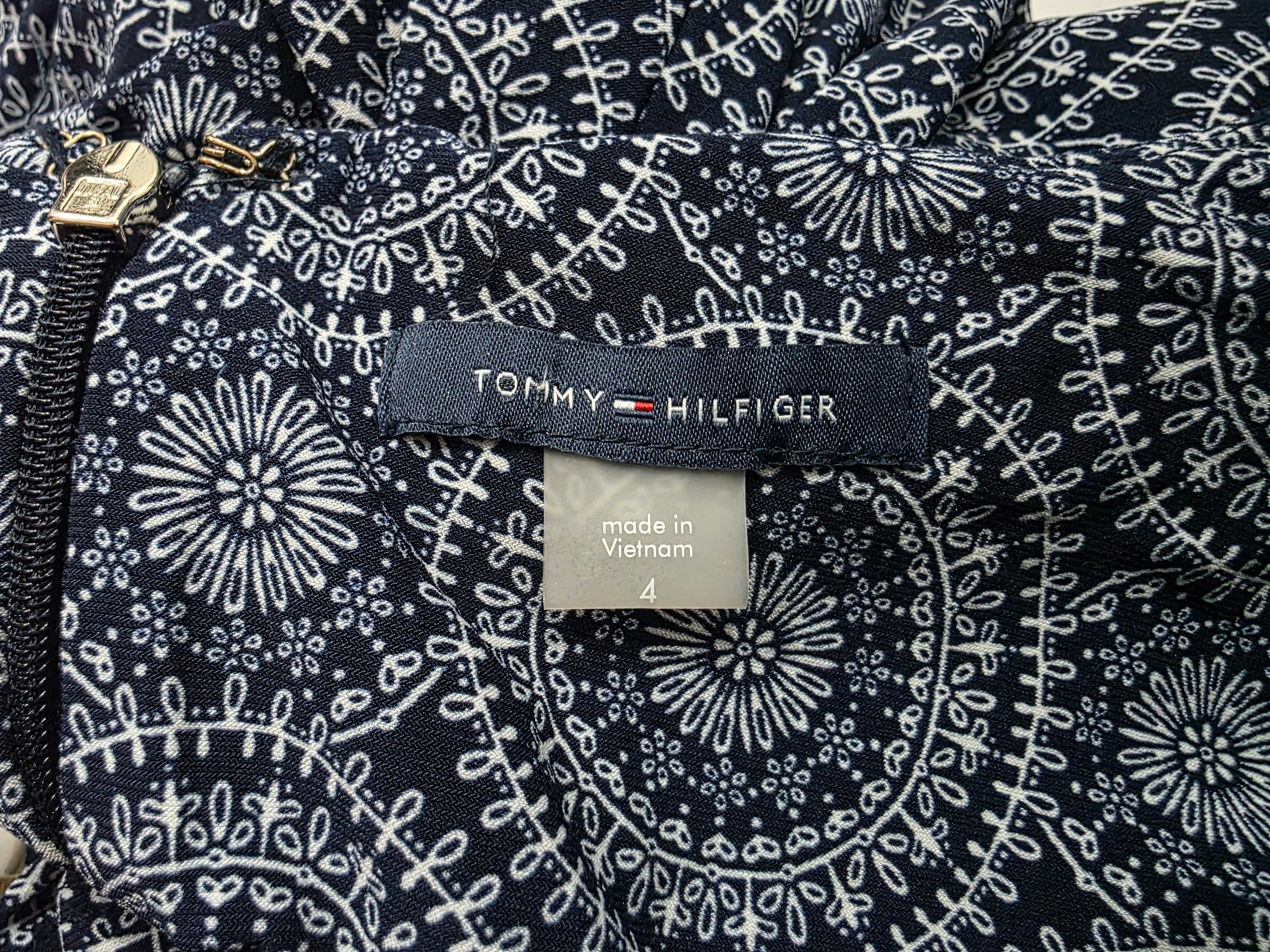 Vestido Tommy Hilfiger Mujer 4 Azul Marino Manga Amplia