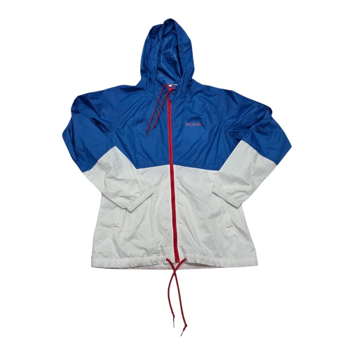 Rompevientos Columbia De Mujer Talla Chica Azul/blanco