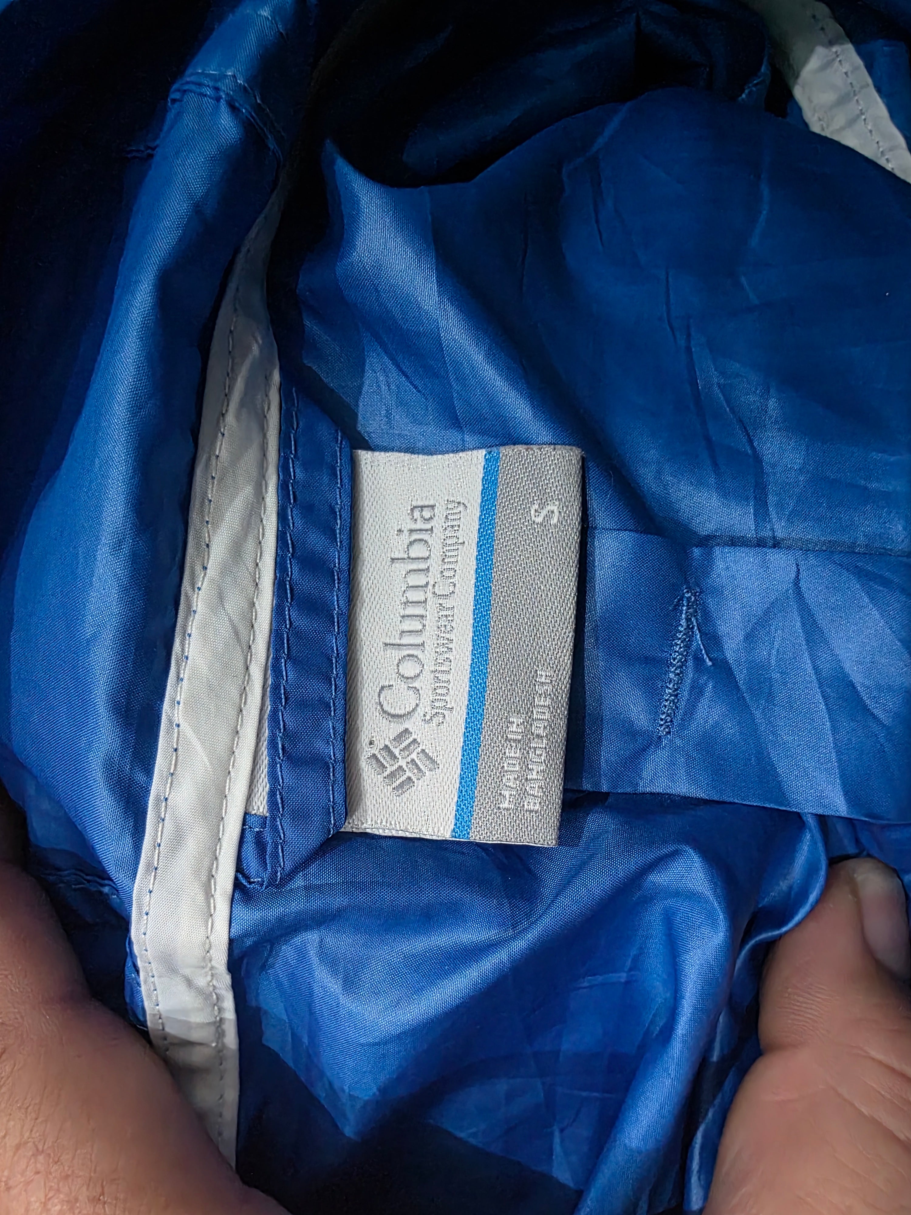 Rompevientos Columbia De Mujer Talla Chica Azul/blanco