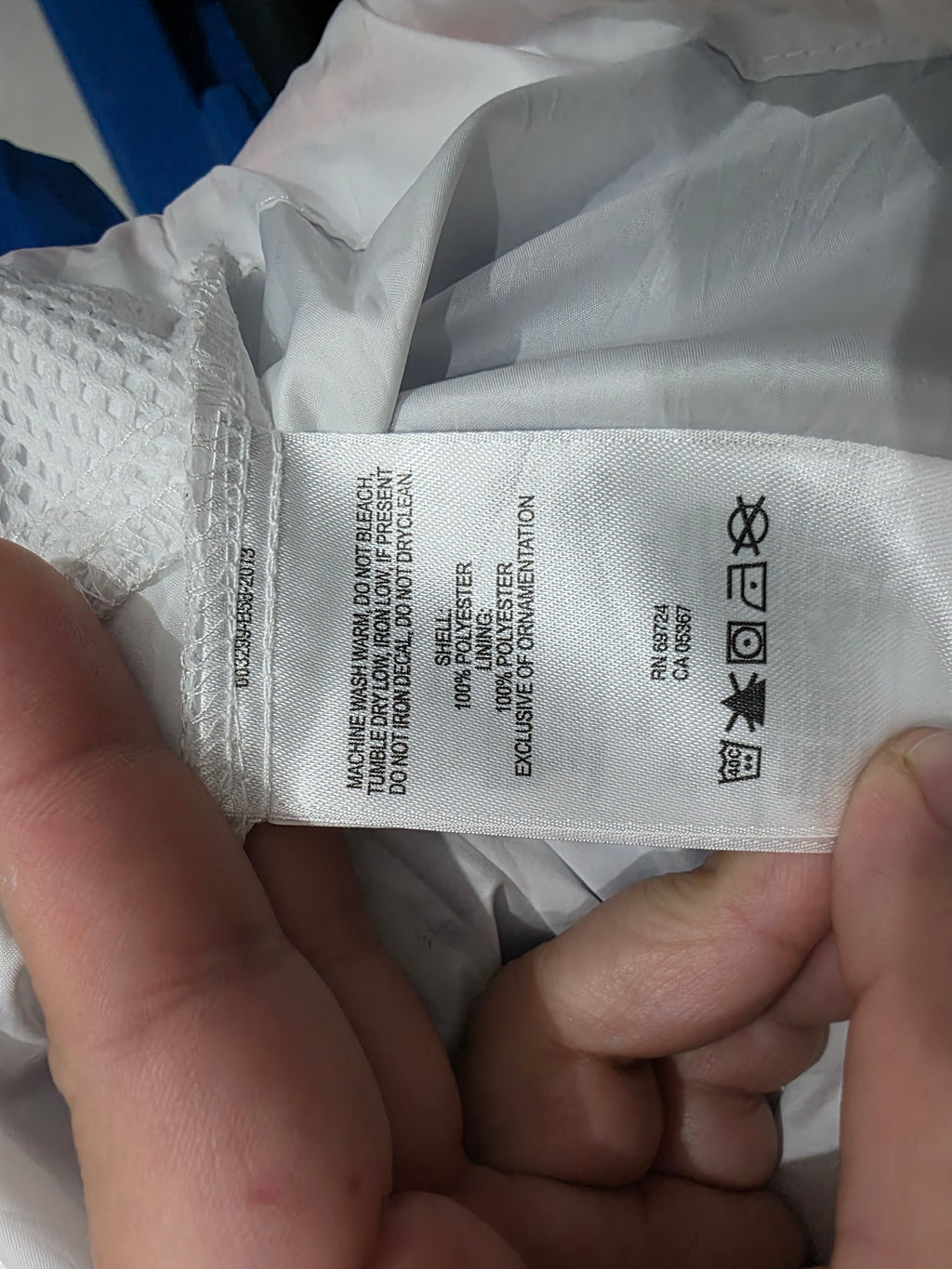 Rompevientos Columbia De Mujer Talla Chica Azul/blanco