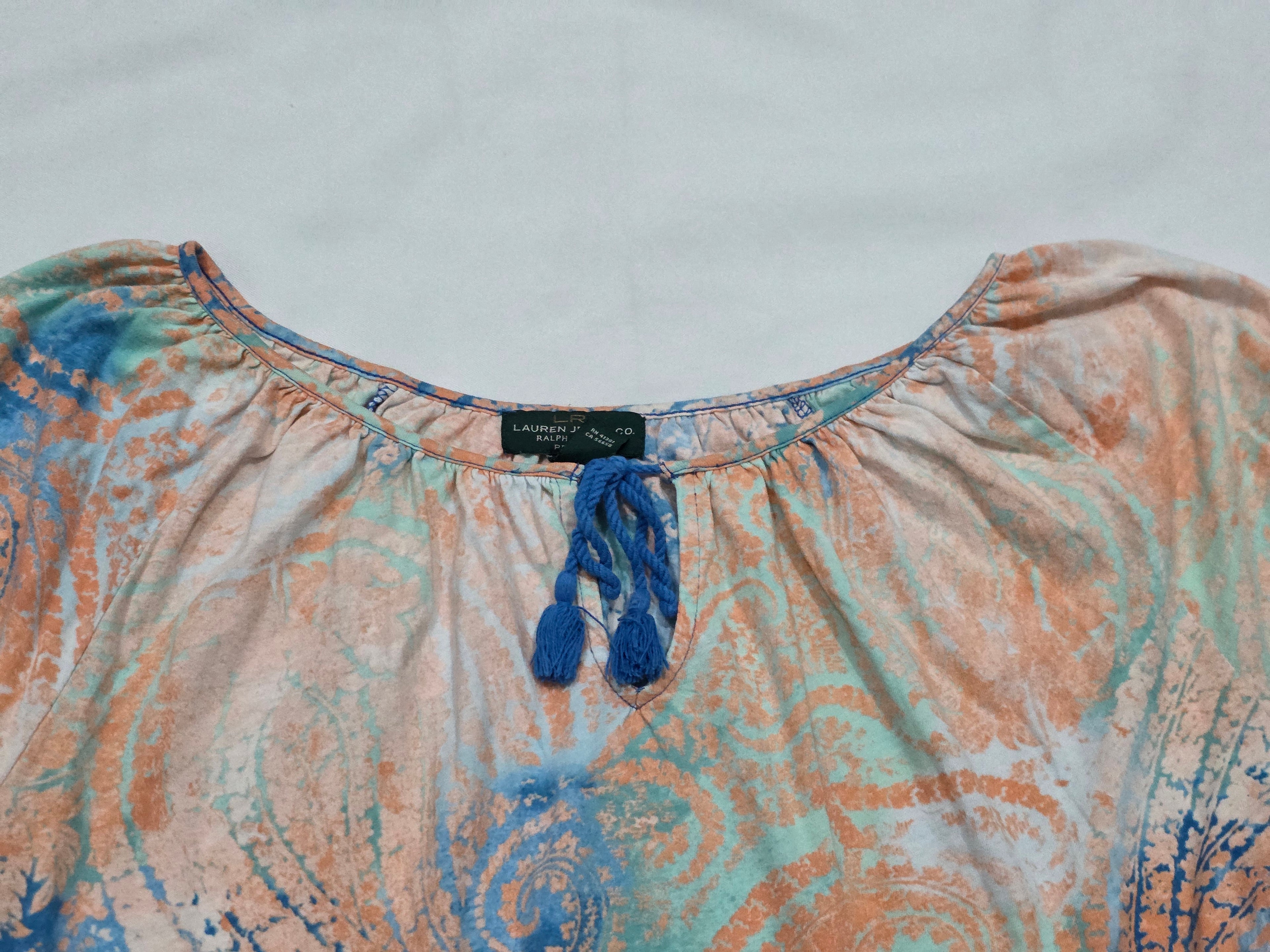Blusa Multicolor Ralph Lauren Talla Chica Petite