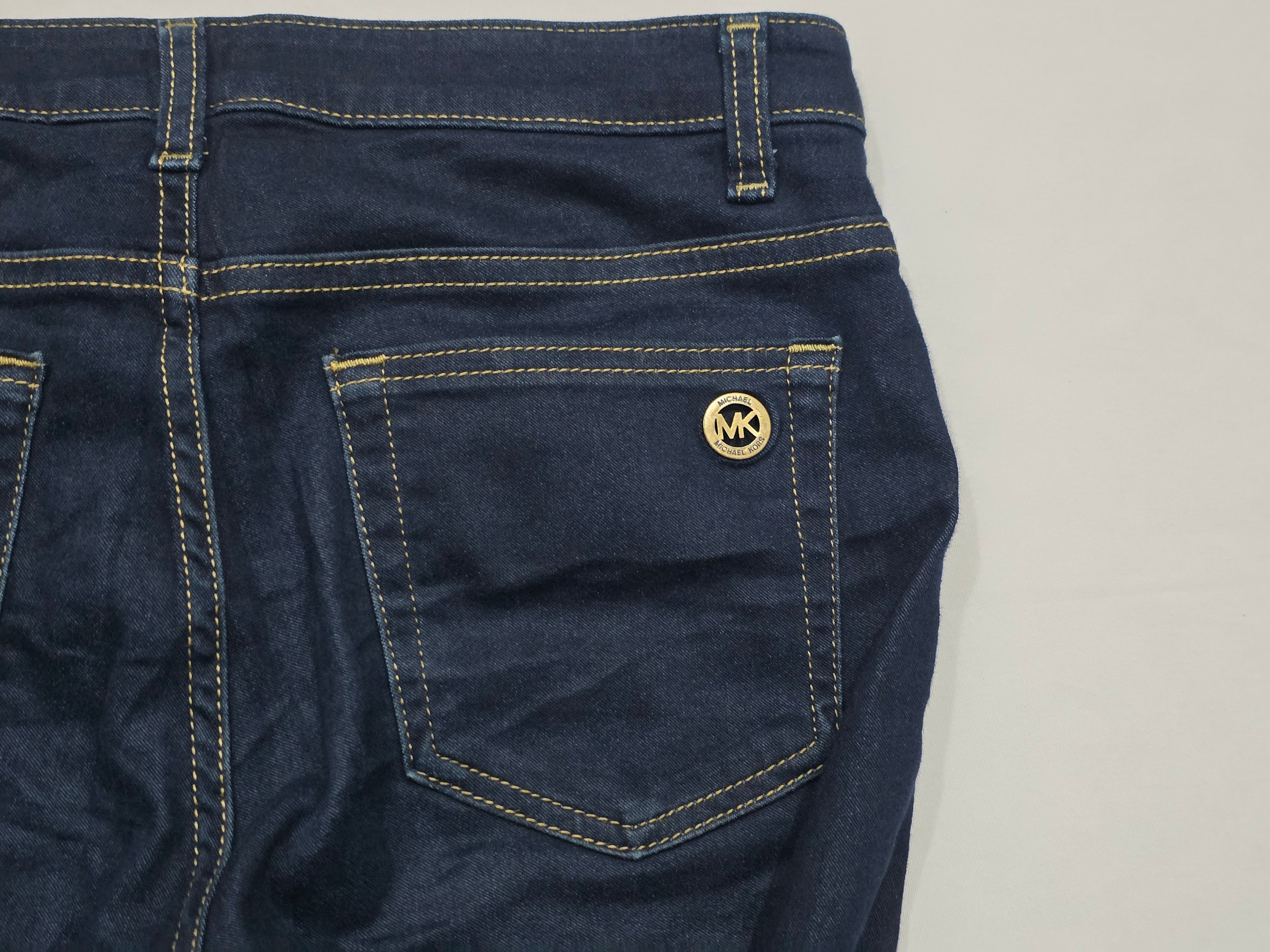 Pantalon Michael Kors De Mujer 8 Izzy Skinny Mezclilla Azul