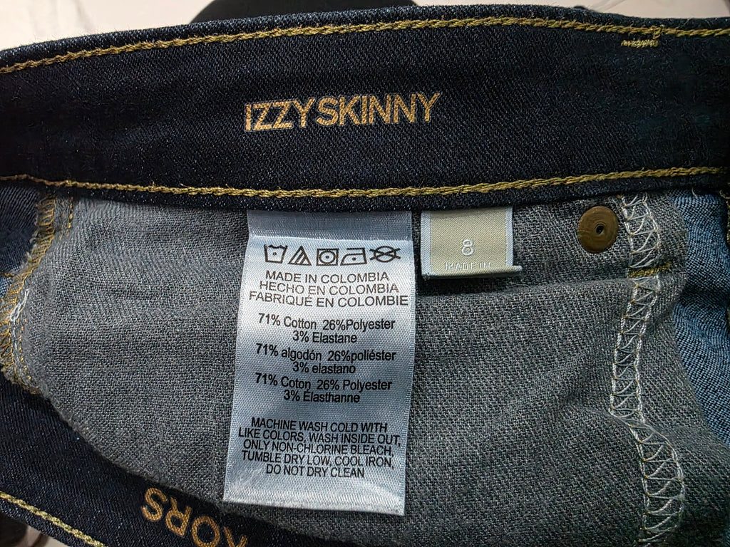 Pantalon Michael Kors De Mujer 8 Izzy Skinny Mezclilla Azul
