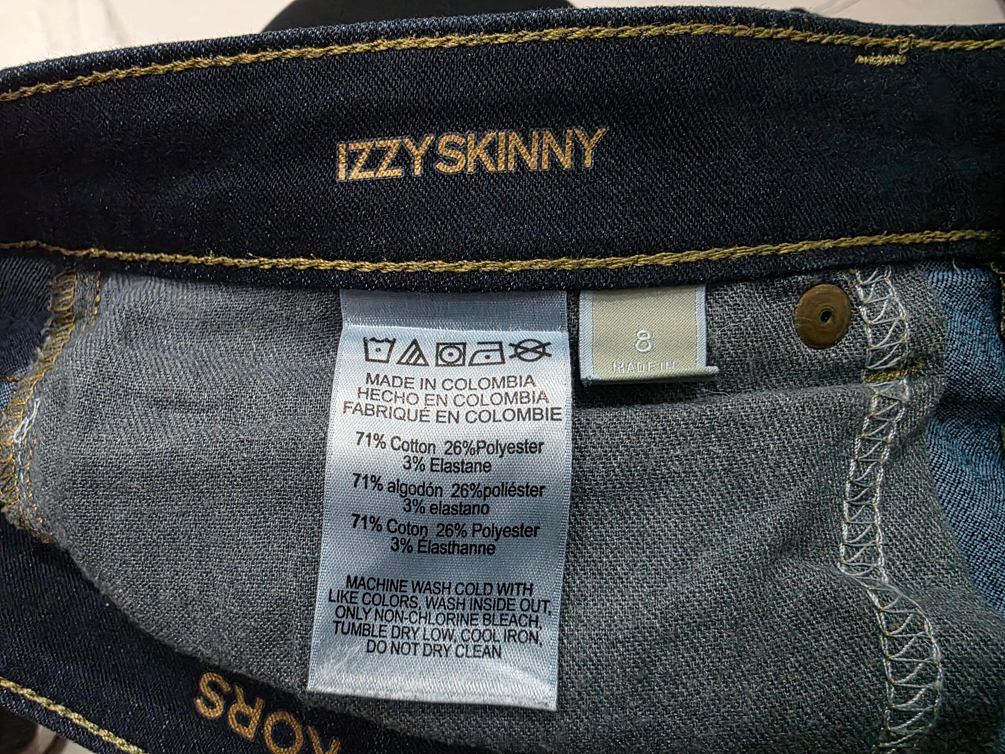 Pantalon Michael Kors De Mujer 8 Izzy Skinny Mezclilla Azul