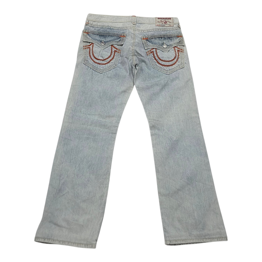 Pantalon True Religion Mujer 33 Straight Azulclaro Mezclilla